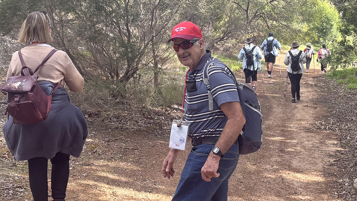 Joe Martella of Capel Parish participating in the 2025 Kirup Camino. The 2026 pilgrimage will be held on Thursday 1 October. Photo: Shendelle Mullane.