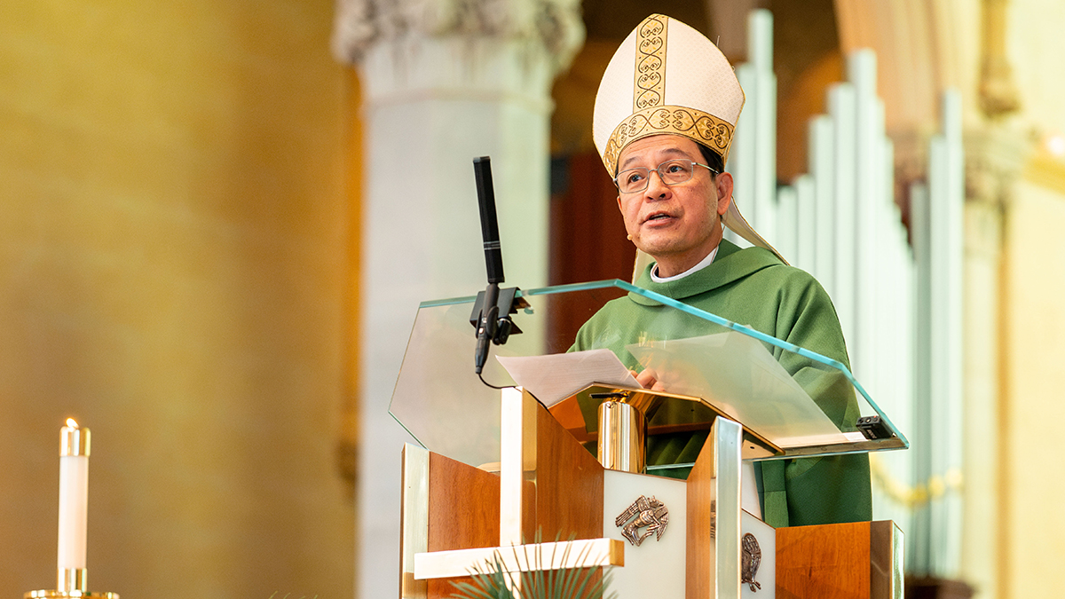Let us be generous with ourselves and allow God to work through us, Bishop Nelson said at the National Vocations Awareness Week Mass on Sunday 2 August. Photo: Eric Odong/Archdiocese of Perth.