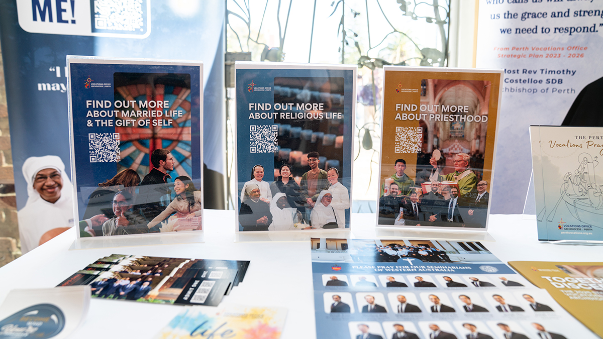 The week of events encouraged Catholics to discover the many paths to vocation through priesthood, religious life, marriage, dedicated single life, ministry and service. Photo: Eric Odong/Archdiocese of Perth.
