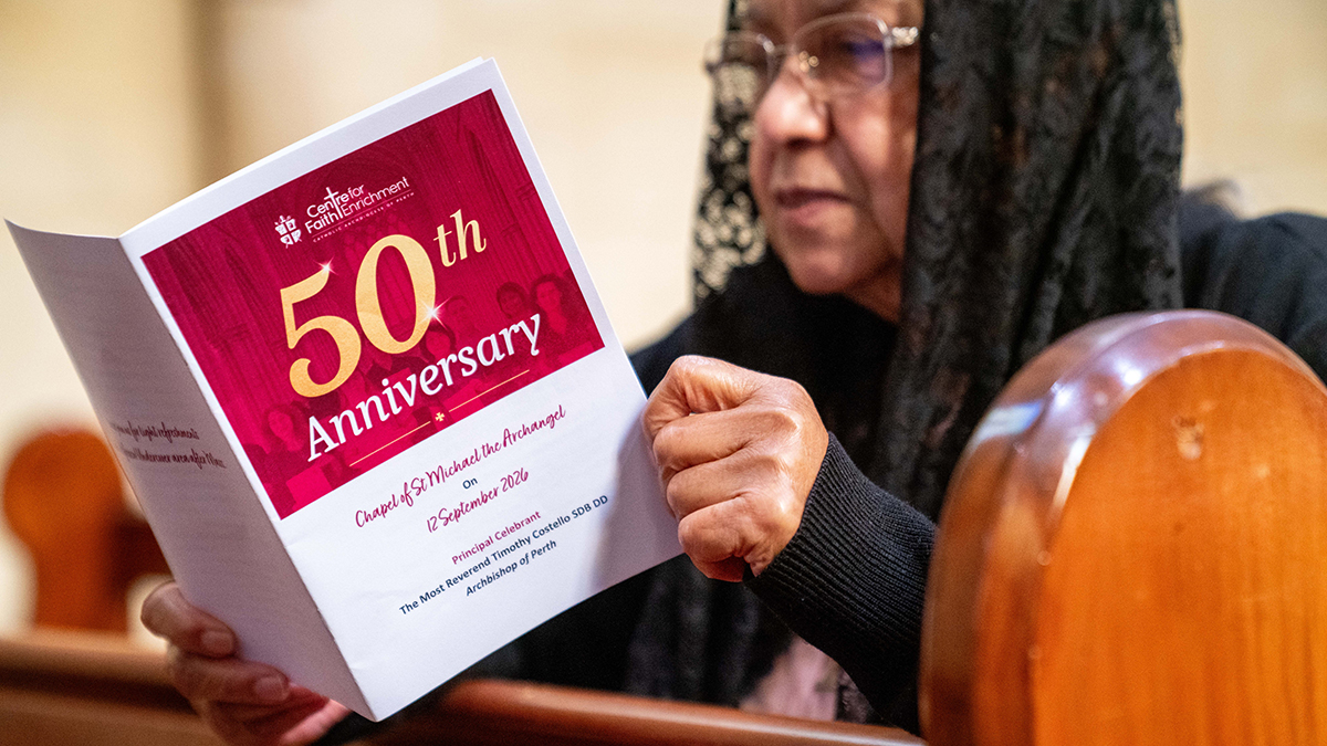 Archbishop Costelloe said the CFE sought to share the richness of our Catholic faith with the pilgrim people of God. Photo: Eric Odong/Archdiocese of Perth.