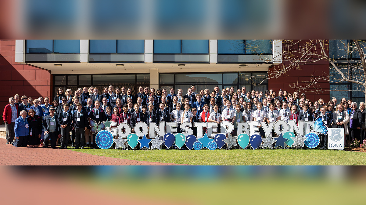 More than 120 students and educators from 17 Presentation schools across Australia came together recently for the Nagle Education Alliance of Australia Student Conference. Photo: Supplied/Iona Presentation College.